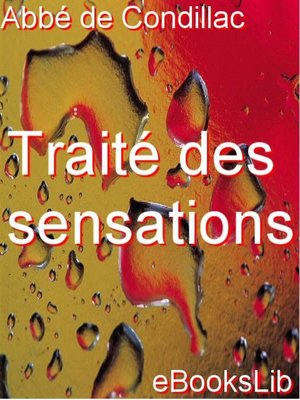 cover image of Traité des sensations